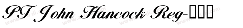 PT John Hancock Reg字体转换